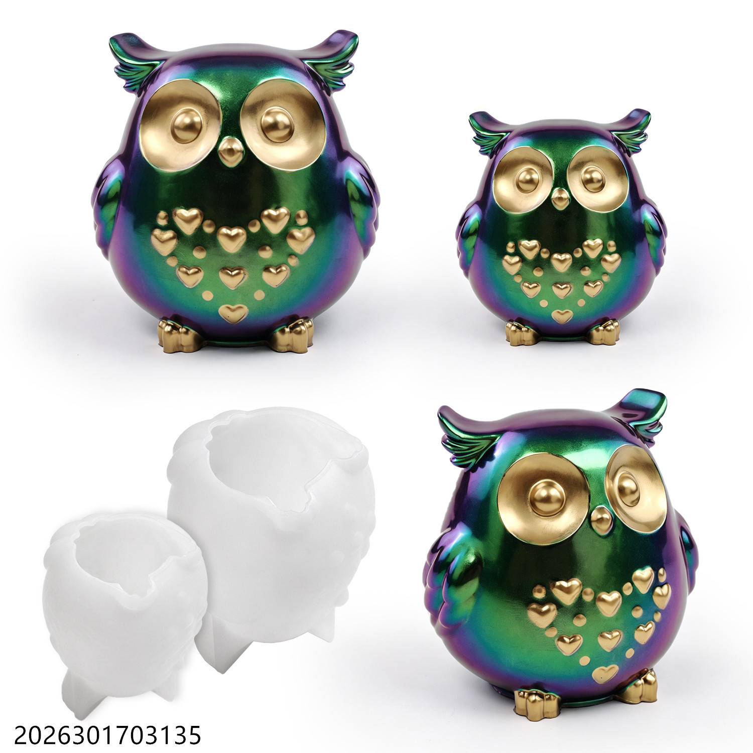 Soap Making Ins - Owl Silicone Mold 3D Bird Shape