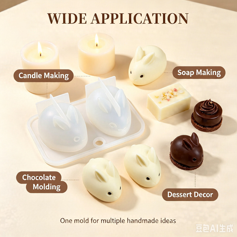 3D Mini Rabbit Silicone Mold F - Soap Making Instructions review and price