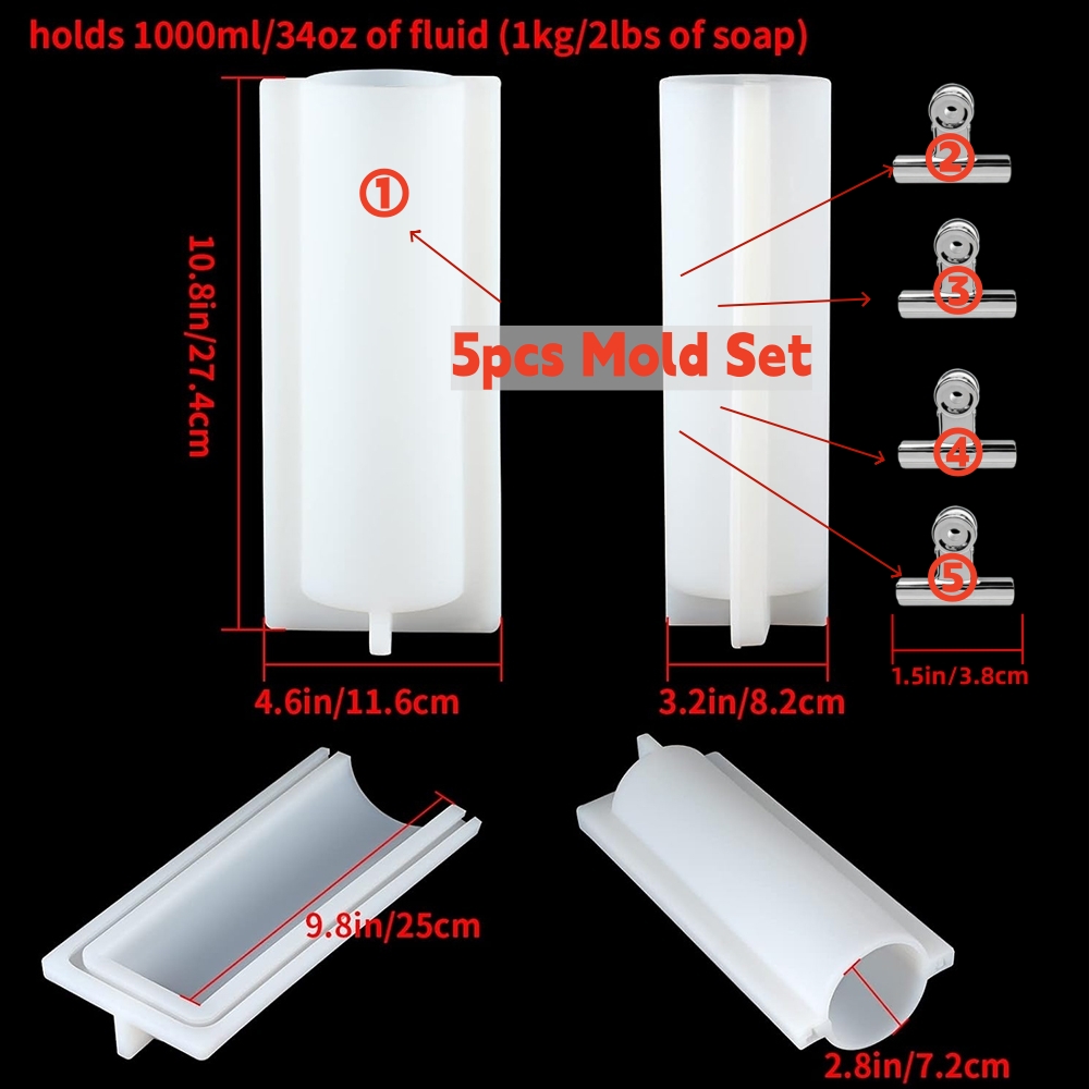 Big Cylinder Tube Soap Mold wi - Soap Making Instructions review and price