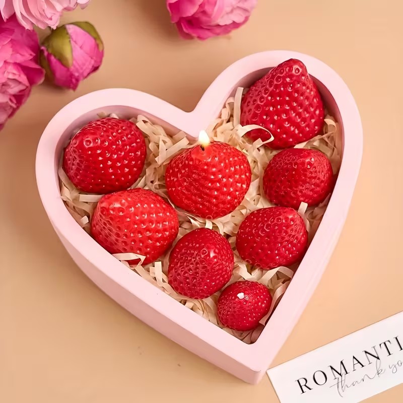 Strawberry Silicone Candle Mol - Soap Making Ins review and price