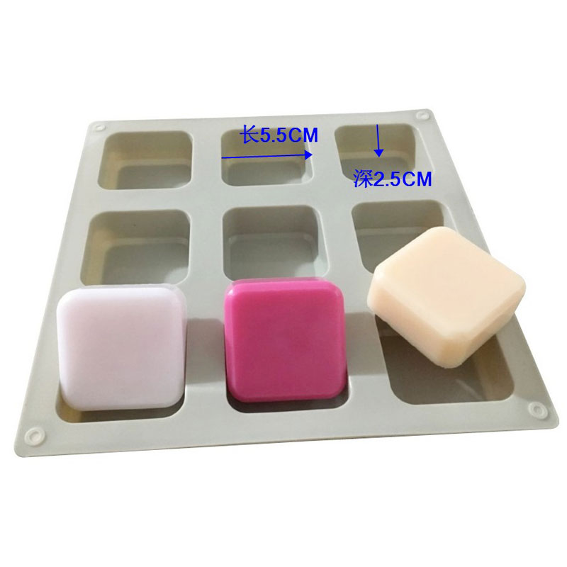 1 PCS Silicone Soap Molds 9 Ca - Soap Making Instructions review and price