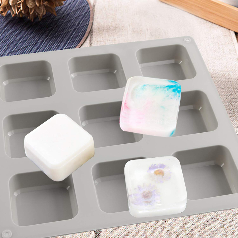 1 PCS Silicone Soap Molds 9 Ca - Soap Making Instructions review and price