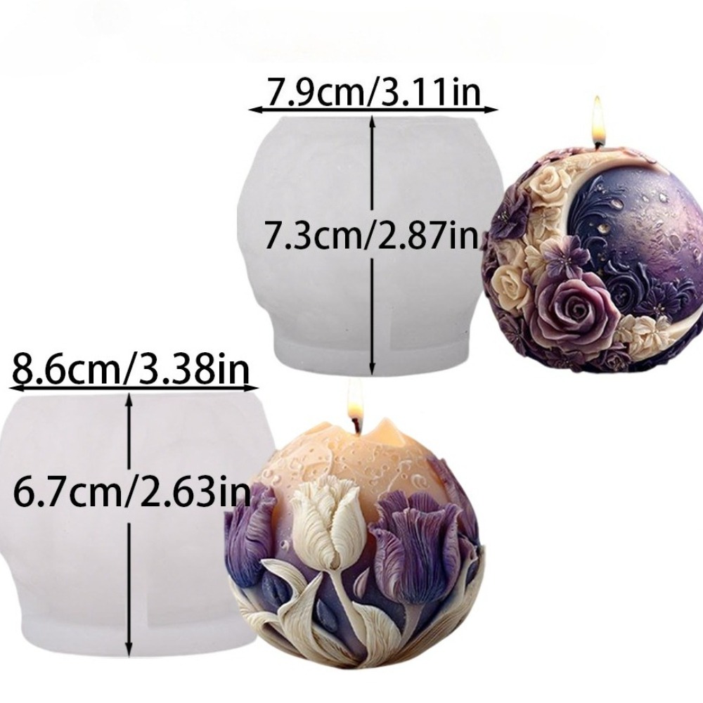 Moon Rose Tulip Ball Candle Si - Soap Making Gifts review and price