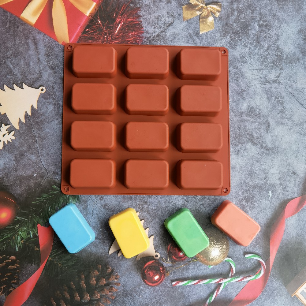 12 Cavity Square Silicone Soap - Soap Making Instructions review and price
